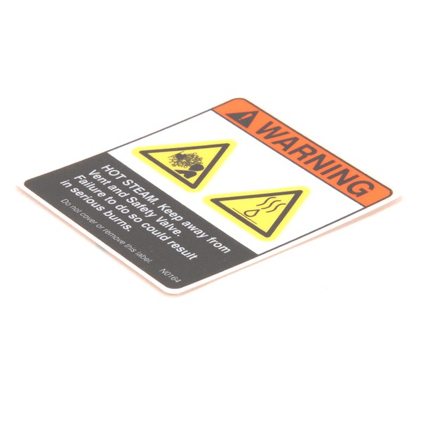 (image for) BKI (Barbeque King) N0164 DECAL, HOT STEAM SAFETY VALVE